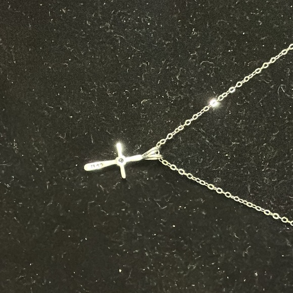 Cross silver 925 pendant and necklace set - Picture 3 of 6